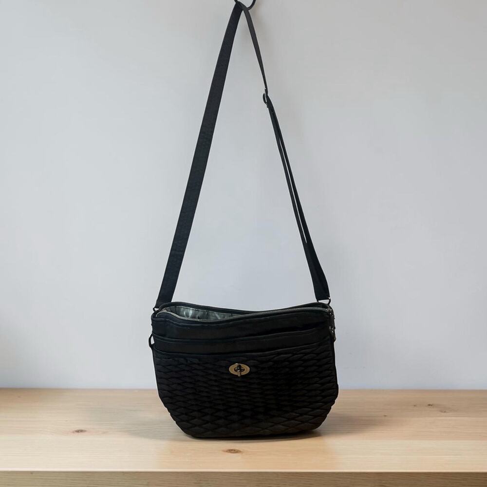 Lug Adagio Crossbody Quilted Black Crossbody Bag Purse